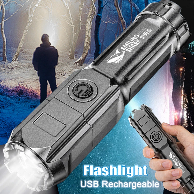 Portable USB Rechargeable Flashlight Strong LED Night Lights Zoom Highlight Light Outdoor Camping Night Fishing Lighting Tools
Portable USB Rechargeable Flashlight Strong LED Night Lights Zoom Highlight Light Outdoor Camping Night Fishing Lighting Tools