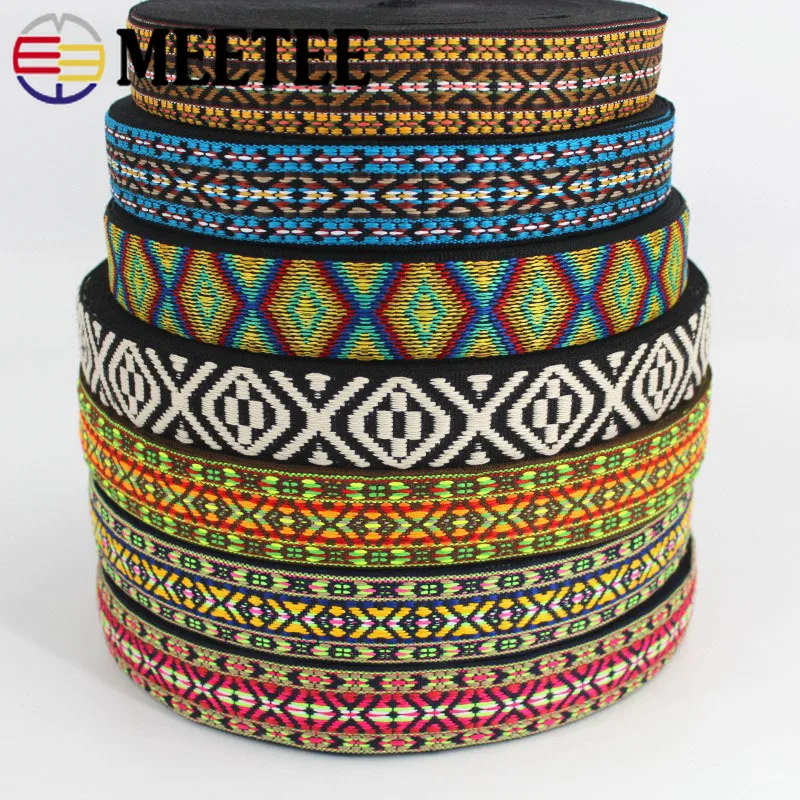 5Meters 30/38mm Embroidered Jacquard Webbing Ethnic Lace Ribbons For Bag Strap Sewing Tape Bias Binding DIY Garment Accessories
5Meters 30/38mm Embroidered Jacquard Webbing Ethnic Lace Ribbons For Bag Strap Sewing Tape Bias Binding DIY Garment Accessories