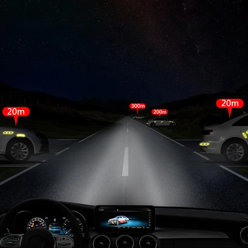 4Pcs/set 3D Car 300M Reflective Sticker Tape Reflector Fender Warning Bumper Strip Prevention Reminder Car Exterior Accessories
4Pcs/set 3D Car 300M Reflective Sticker Tape Reflector Fender Warning Bumper Strip Prevention Reminder Car Exterior Accessories