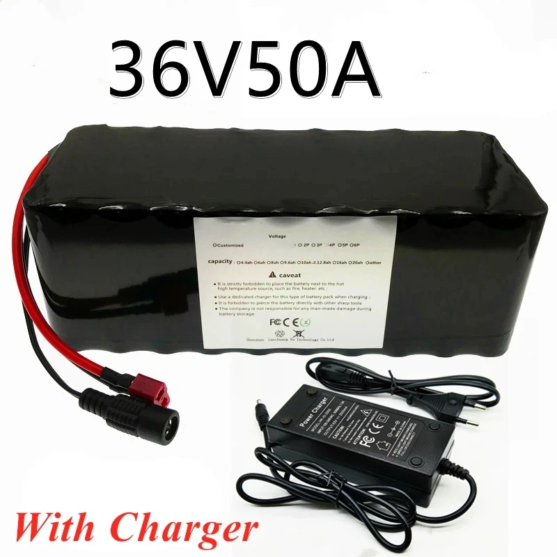 36V 50Ah Electric Bicycle Battery Built-in 40A BMS Lithium Battery Pack 36 Volt 2A Charging Ebike Battery + Charger
36V 50Ah Electric Bicycle Battery Built-in 40A BMS Lithium Battery Pack 36 Volt 2A Charging Ebike Battery + Charger