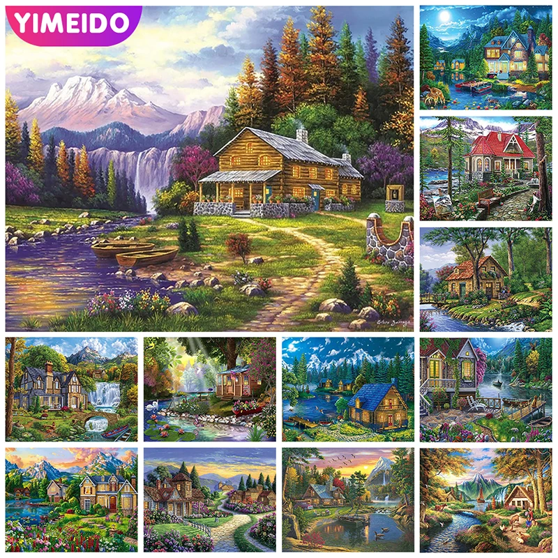 YIMEIDO Painting By Number House Landscape Oil Painting Gift Canvas for drawing DIY Pictures By Number Mountain Kits Home Decors
YIMEIDO Painting By Number House Landscape Oil Painting Gift Canvas for drawing DIY Pictures By Number Mountain Kits Home Decors