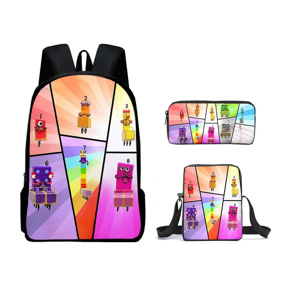 Harajuku Novelty Cool Numberblocks 3pcs/Set Backpack 3D Print School Student Bookbag Laptop Daypack Shoulder Bag Pencil Case
Harajuku Novelty Cool Numberblocks 3pcs/Set Backpack 3D Print School Student Bookbag Laptop Daypack Shoulder Bag Pencil Case