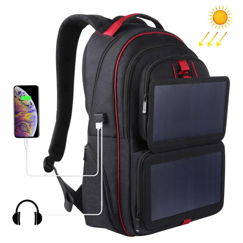 14W 5V solar backpack with solar panel Battery Power Bank Charger for Smartphone Outdoor Camping Climbing Travel Hiking
14W 5V solar backpack with solar panel Battery Power Bank Charger for Smartphone Outdoor Camping Climbing Travel Hiking
