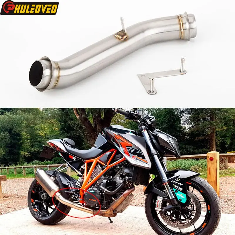 For KTM 1290 SUPERDUKE R 2014-2019 Motorcycle Exhaust Link Pipe Decat Catalyst Eliminator Connect Original Exhaust Silencer Can
For KTM 1290 SUPERDUKE R 2014-2019 Motorcycle Exhaust Link Pipe Decat Catalyst Eliminator Connect Original Exhaust Silencer Can