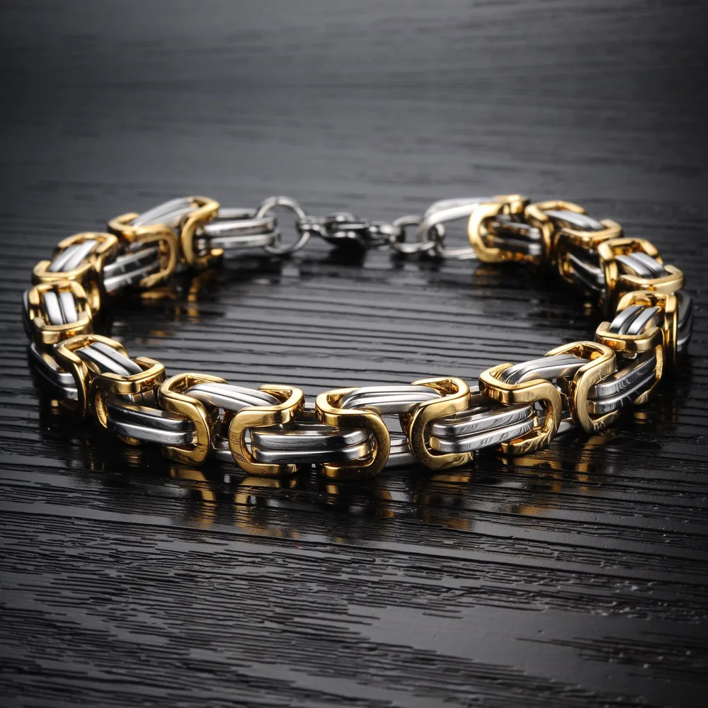 Fashion 4/8mm Width Dubai Chain Bracelet Men Multi-Specification Emperor Byzantium Chain Stainless Steel Square Buckle Bracelet
Fashion 4/8mm Width Dubai Chain Bracelet Men Multi-Specification Emperor Byzantium Chain Stainless Steel Square Buckle Bracelet