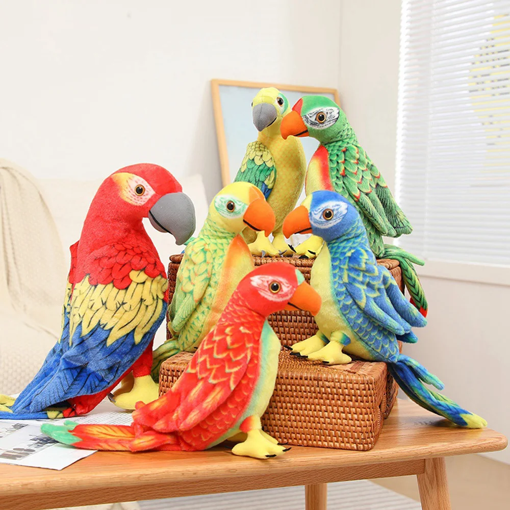 Lifelike Bright Colors Parrot Plush Toys Simulation Stuffed Brazilian Macaw Bird Doll Birthday Gifts for Kids Home Decor
Lifelike Bright Colors Parrot Plush Toys Simulation Stuffed Brazilian Macaw Bird Doll Birthday Gifts for Kids Home Decor