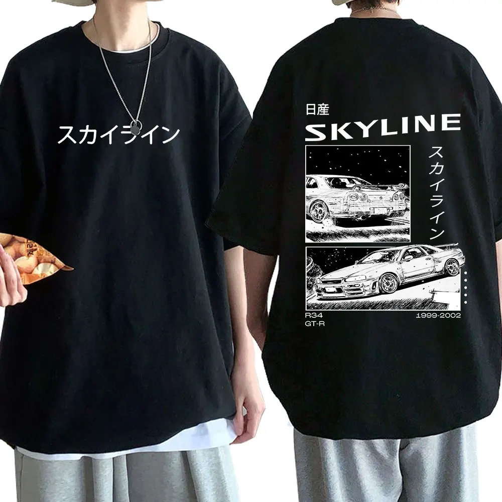 Anime Drift Initial D Double Sided T-shirt O-Neck Short Sleeves Summer Casual Unisex Skyline Manga T Shirts
Anime Drift Initial D Double Sided T-shirt O-Neck Short Sleeves Summer Casual Unisex Skyline Manga T Shirts