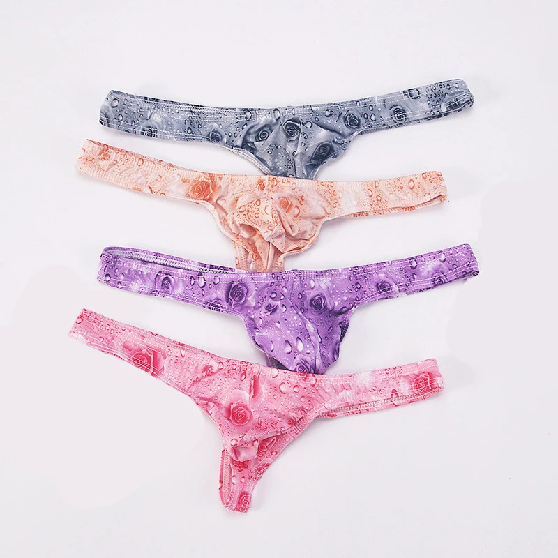 AIIOU Men Thongs and G Strings Gay Jockstrap Underwear 4PCS/Lot Rose Print Sissy Panties Tangas Para Hombres Men Thong Underwear
AIIOU Men Thongs and G Strings Gay Jockstrap Underwear 4PCS/Lot Rose Print Sissy Panties Tangas Para Hombres Men Thong Underwear