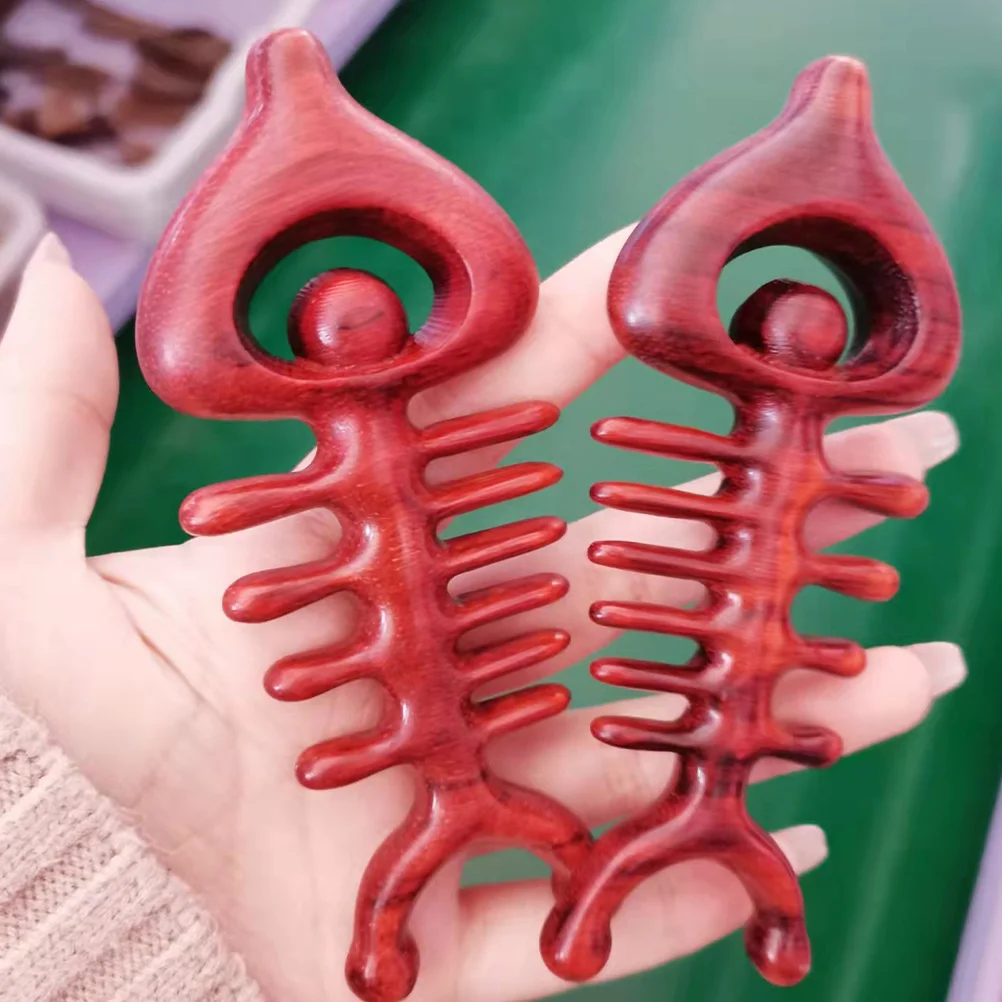 Creative Massage Comb Handheld Body Massager Rosewood Practical Fish Bone Shaped Wooden
Creative Massage Comb Handheld Body Massager Rosewood Practical Fish Bone Shaped Wooden