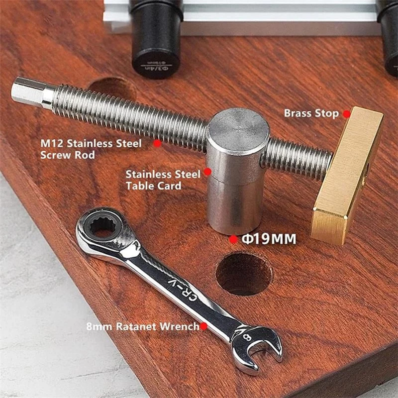 Woodworking Desktop Clip Bench Dog Brake Inserts Workbench Fast Fixed Clip Clamp Brass Fixture Vise For 3/4"
Woodworking Desktop Clip Bench Dog Brake Inserts Workbench Fast Fixed Clip Clamp Brass Fixture Vise For 3/4"