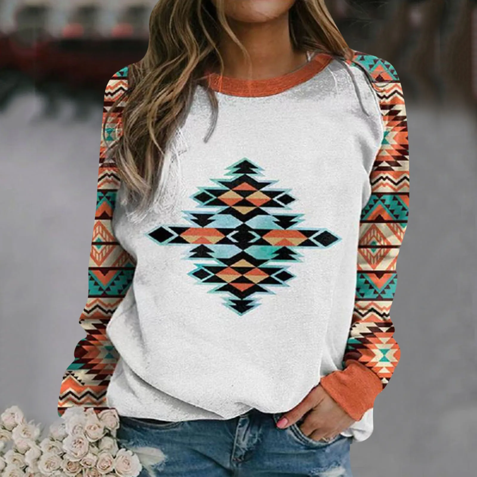 Women Long Sleeved T Shirts Shirts Print Loose Sleeve Neck T-Shirts Long Sleeve Baseball Mom Shirt Womens Clothes Tops Blouses 
Women Long Sleeved T Shirts Shirts Print Loose Sleeve Neck T-Shirts Long Sleeve Baseball Mom Shirt Womens Clothes Tops Blouses