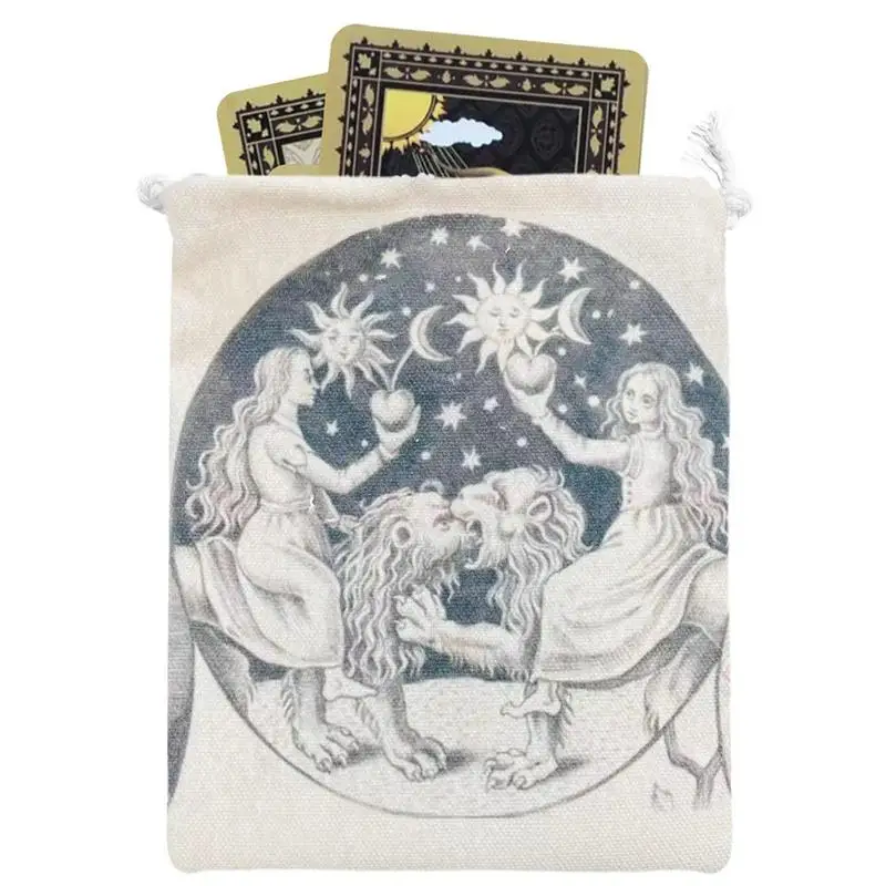 Tarot Storage Bag 13*18cm Mini Drawstring Package Witch Divination Crystal Jewelry Pouch Bag Dice Holder Board Game
Tarot Storage Bag 13*18cm Mini Drawstring Package Witch Divination Crystal Jewelry Pouch Bag Dice Holder Board Game