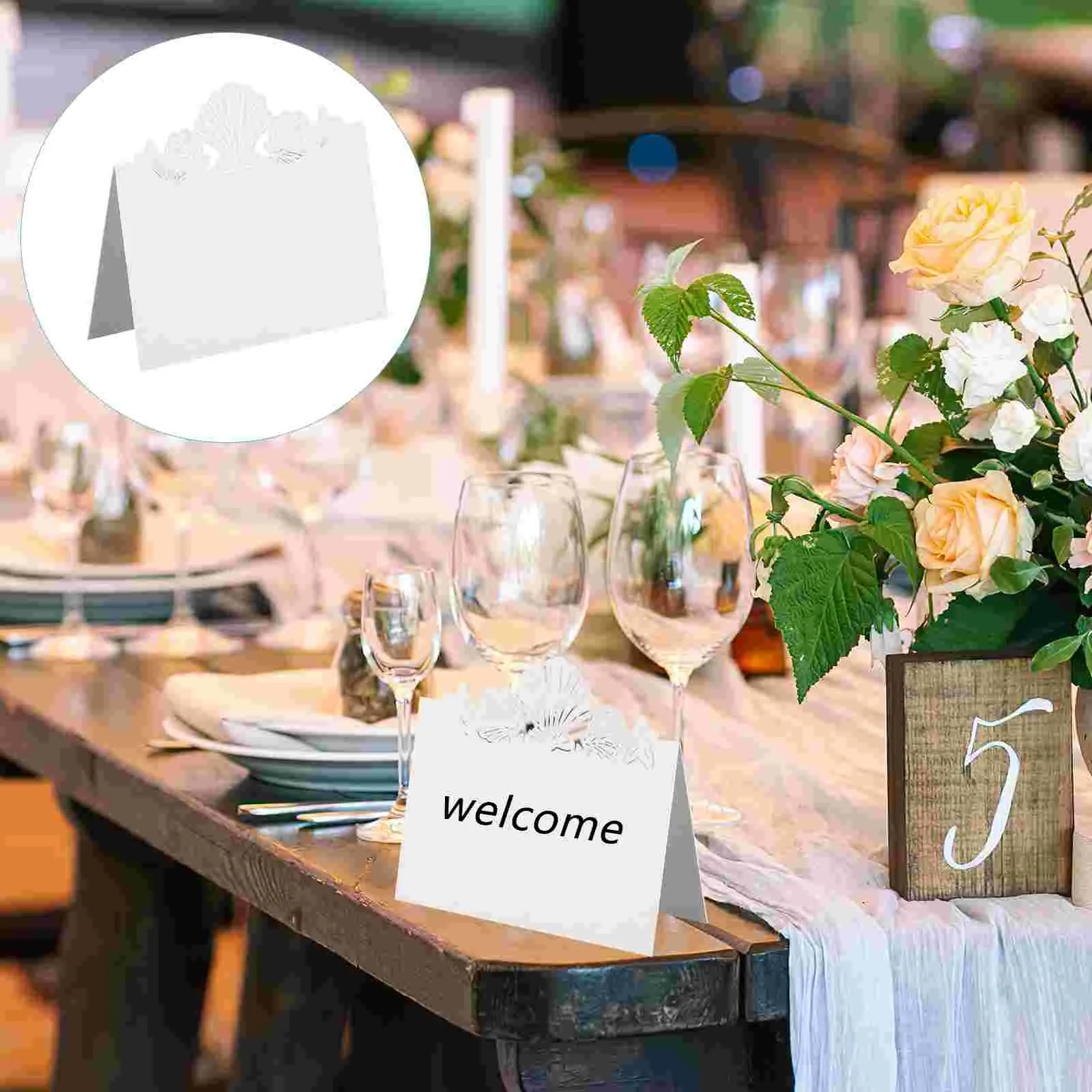 50pcs Delicate Decorative Exquisite Reserved Signs Wedding Name Cards Place Setting Cards Tent Place Cards
50pcs Delicate Decorative Exquisite Reserved Signs Wedding Name Cards Place Setting Cards Tent Place Cards