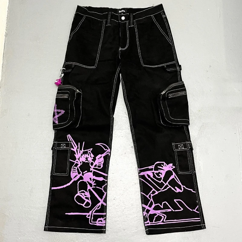 Y2K Baggy Jeans Cargo Pants Women Harajuku Fashion 2023 Trend Jeans Printed Casual Streetwear Hip Hop Black Casual Sports Pants
Y2K Baggy Jeans Cargo Pants Women Harajuku Fashion 2023 Trend Jeans Printed Casual Streetwear Hip Hop Black Casual Sports Pants