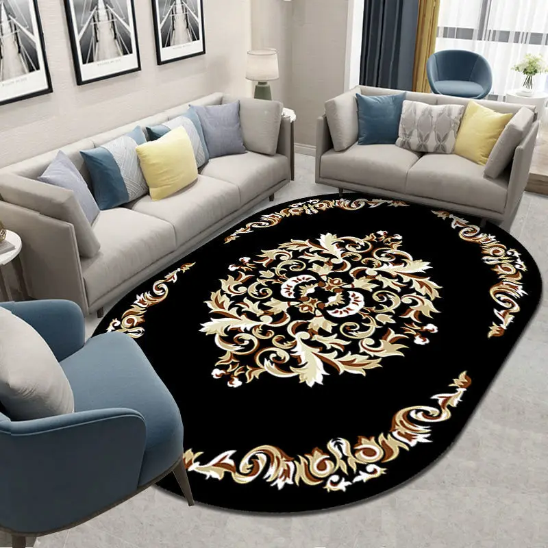 European-Style Vintage Rug Geometric Oval Ethnic Living Room Bedroom Carpet Bed Blanket Bathroom Kitchen Non-Slip Floor Mats
European-Style Vintage Rug Geometric Oval Ethnic Living Room Bedroom Carpet Bed Blanket Bathroom Kitchen Non-Slip Floor Mats