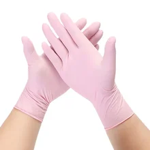 Disposable Gloves Powder Free Nitrile Waterproof Anti Acid Alkali Gloves for Mechanical Food Pet Care Window Screen Cleaning
