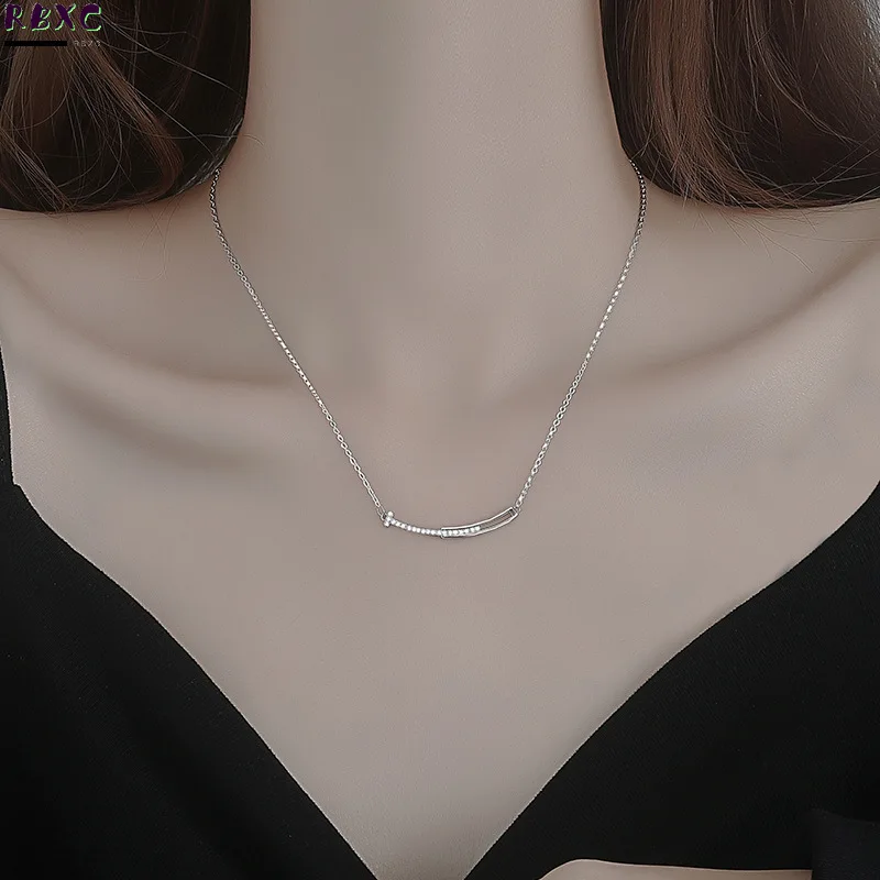 RXBC 925 Sterling Silver high-grade smile Necklace women's collarbone chain light luxury minority summer design 2022 new Pendant
RXBC 925 Sterling Silver high-grade smile Necklace women's collarbone chain light luxury minority summer design 2022 new Pendant