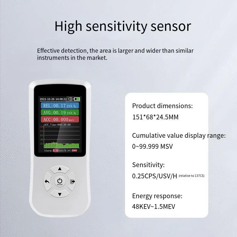 Geiger Nuclear Radiation Detector Portable X,γ and Beta Ray Detector Ionizing Radiation Nuclear Contamination Geiger Counter
Geiger Nuclear Radiation Detector Portable X,γ and Beta Ray Detector Ionizing Radiation Nuclear Contamination Geiger Counter