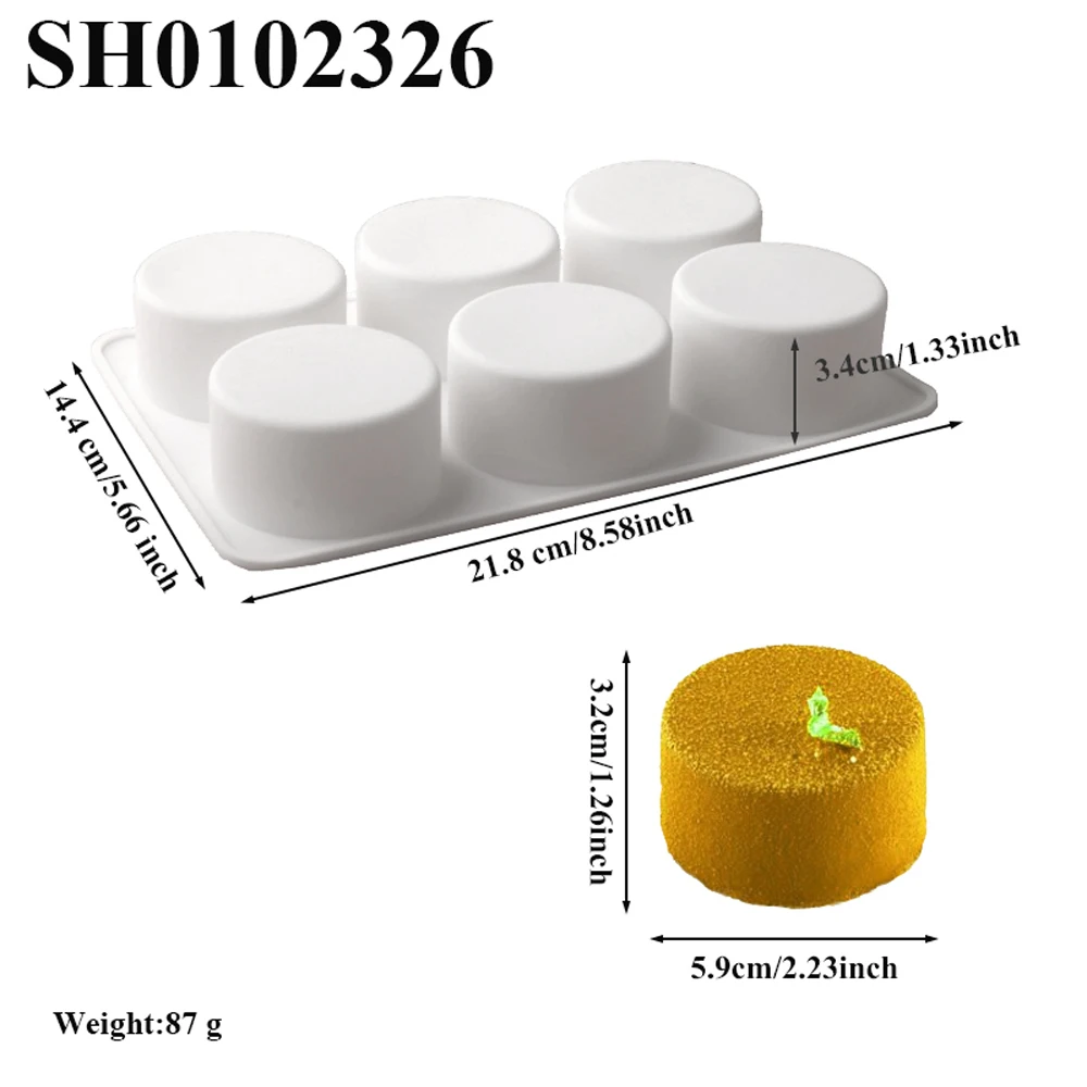 Силиконовая форма для муссовых тортов 6 шт.
Силиконовая форма для муссовых тортов 6 шт.