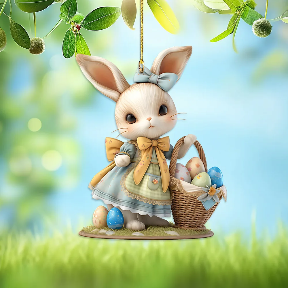 Акриловый брелок пасхальный кролик
Акриловый брелок пасхальный кролик