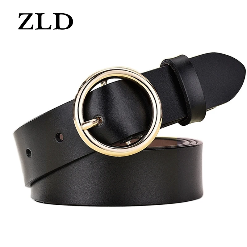 ZLD Ladies classice genuine leather belt fashion alloy Round pin buckle casual Women's skirt jeans with belt correas para mujer
ZLD Ladies classice genuine leather belt fashion alloy Round pin buckle casual Women's skirt jeans with belt correas para mujer