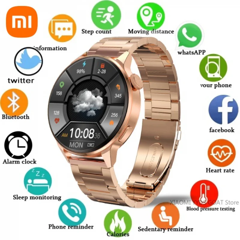2022 NFC Smart Watch Women Bluetooth Call Wireless Charging Watches Sport GPS Tracker Heart Rate ECG Smartwatch Support Hebrew
2022 NFC Smart Watch Women Bluetooth Call Wireless Charging Watches Sport GPS Tracker Heart Rate ECG Smartwatch Support Hebrew