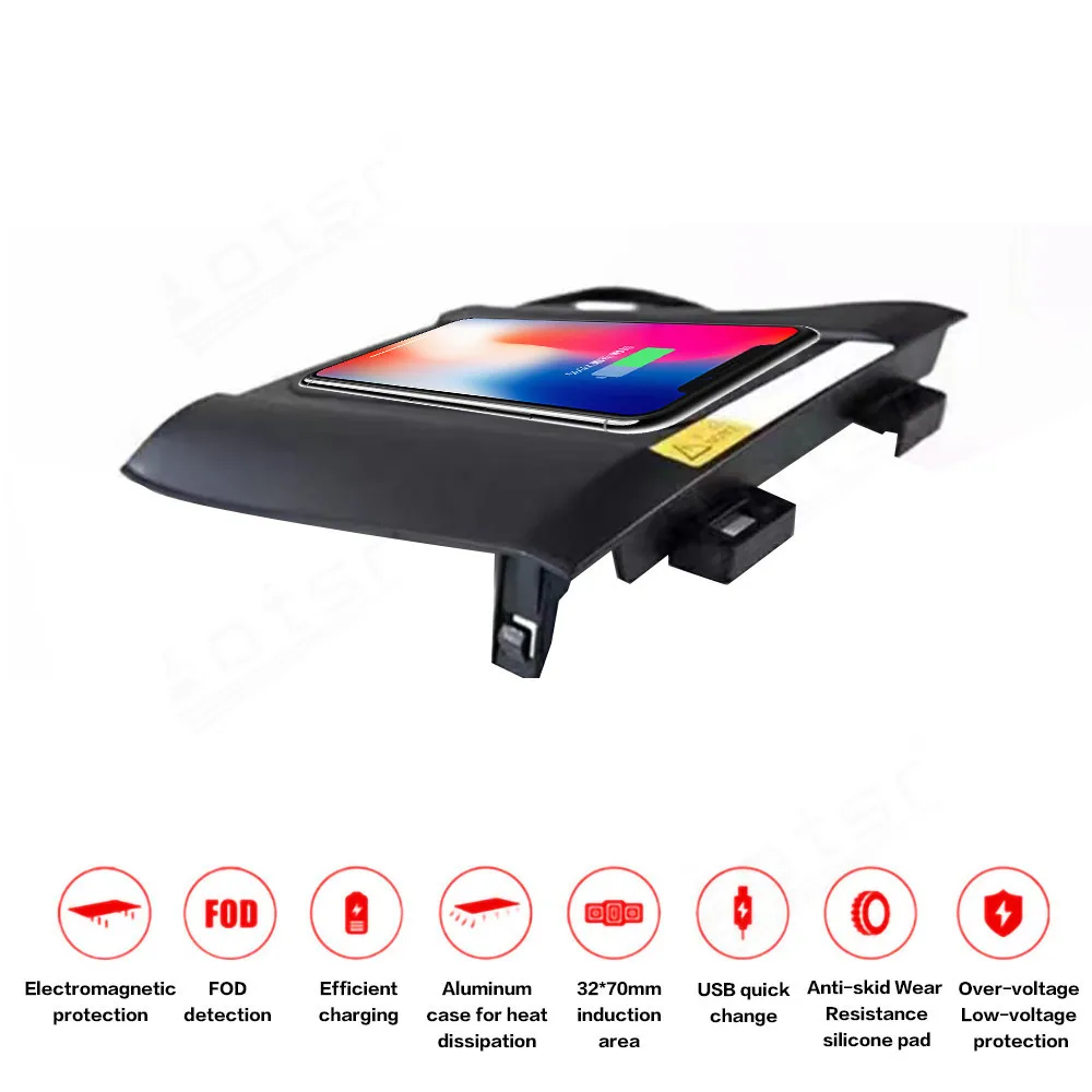 

QI Car Wireless Charger For Mazda CX-4 CX4 Phone holder Intelligent Infrared Fast Charging Auto Parts For iPhone Samsung Huawei