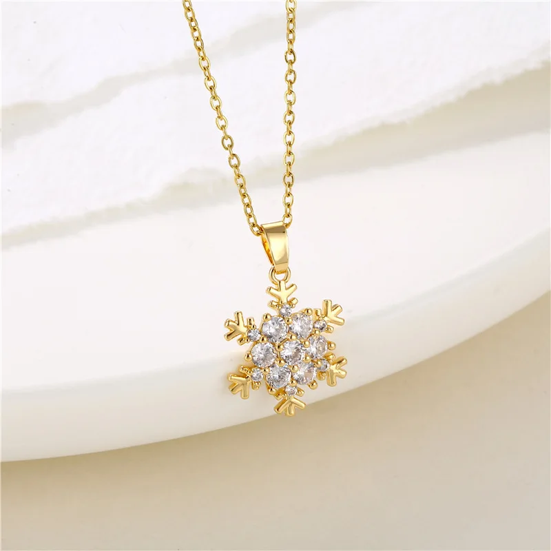 Titanium Steel Crystal Gold Color Crystal Snowflake Choker Necklace for Woman Gothic Jewelry Hip Hop Party Girl's Sexy Chain
Titanium Steel Crystal Gold Color Crystal Snowflake Choker Necklace for Woman Gothic Jewelry Hip Hop Party Girl's Sexy Chain
