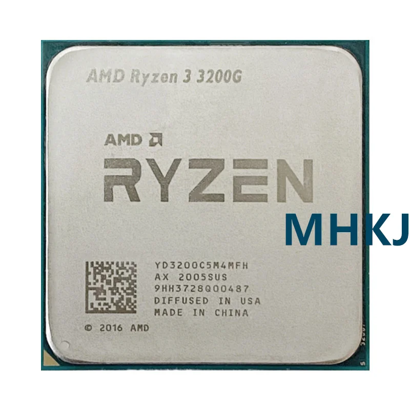 

AMD Ryzen 3 3200G R3 3200G 3.6 GHz Quad-Core Quad-Thread 65W CPU Processor L3=4M YD3200C5M4MFH Socket AM4