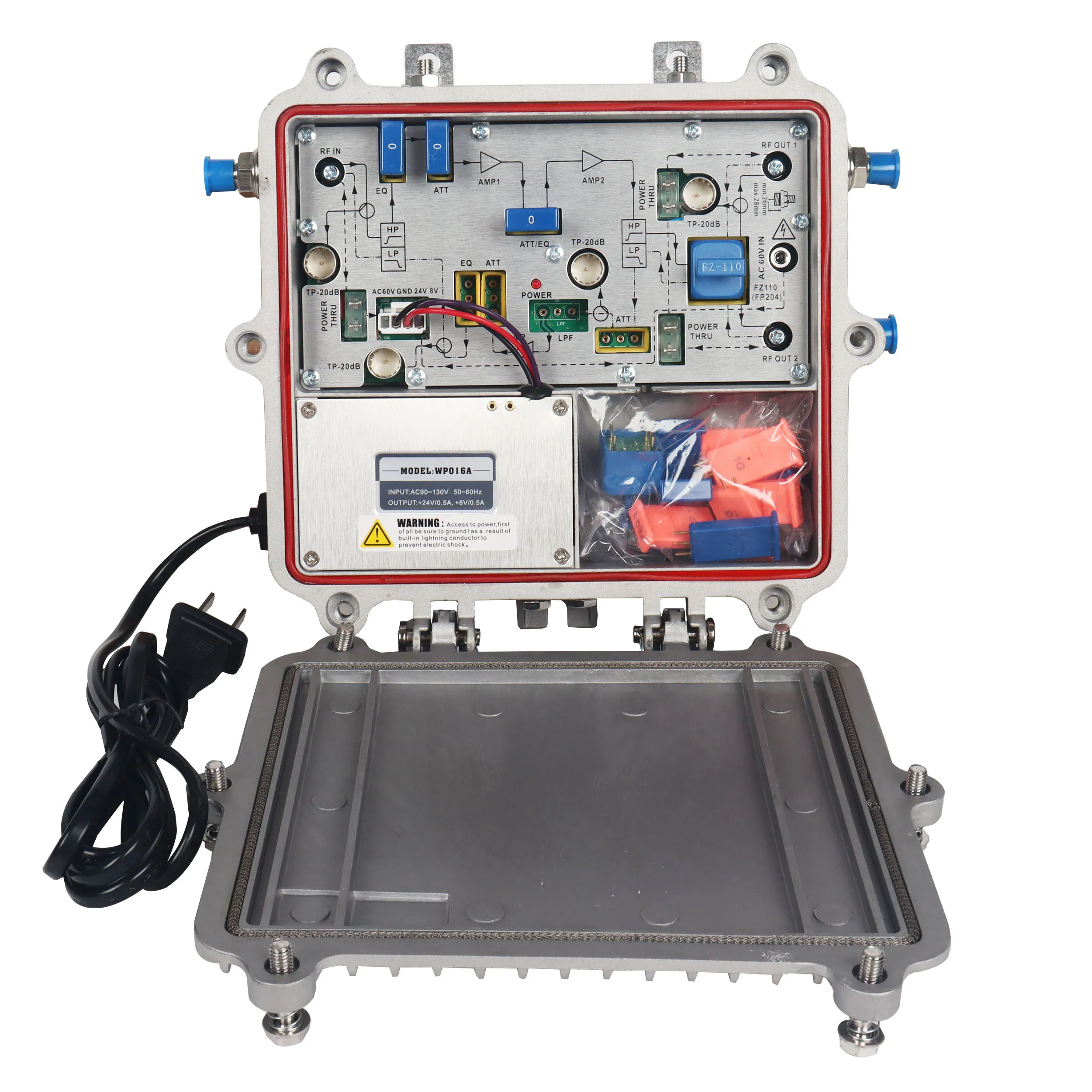 New Arrival Ultra-thin In-line Amplifier 47-1000MHz Bi-directional CATV Trunk RF Amplifier with AGC
New Arrival Ultra-thin In-line Amplifier 47-1000MHz Bi-directional CATV Trunk RF Amplifier with AGC
