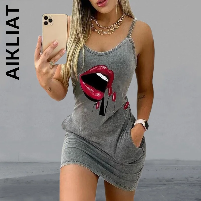 Aikliat Women Dress New O Neck Sleeveless Holiday Letter Print Pocket Backless Ladies Mini Dress Vestidos Female Dresses Woman
Aikliat Women Dress New O Neck Sleeveless Holiday Letter Print Pocket Backless Ladies Mini Dress Vestidos Female Dresses Woman