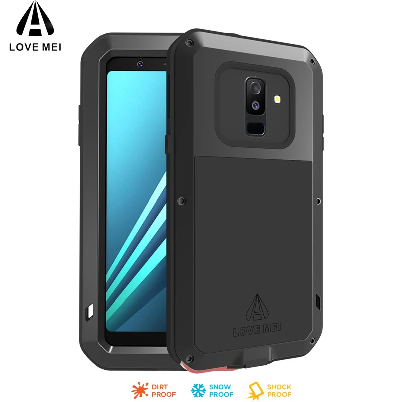 LOVE MEI Metal phone shell Armor Case for Samsung galaxy A6 A6plus 2018 shockproof dustproof life-waterproof with tempered glass
LOVE MEI Metal phone shell Armor Case for Samsung galaxy A6 A6plus 2018 shockproof dustproof life-waterproof with tempered glass