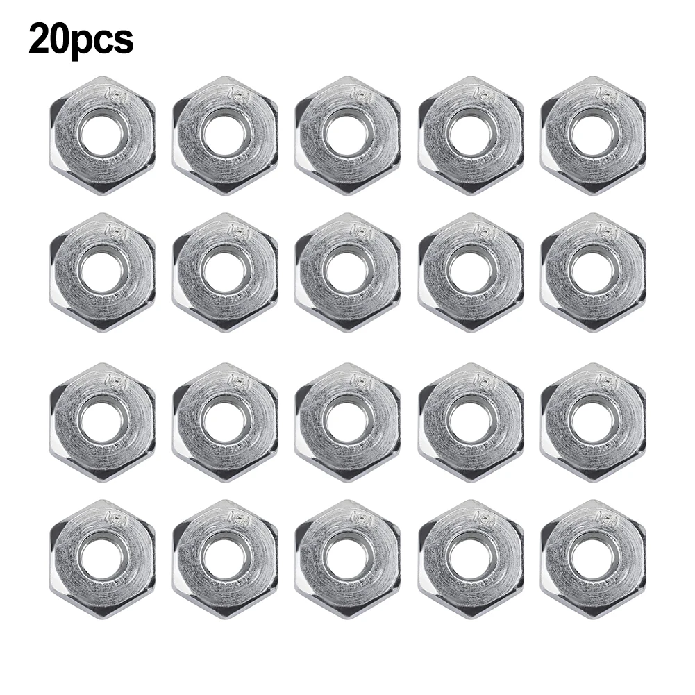 

20Pcs Chainsaw Guide Bar Nuts Plate Nut 8 X1.25mm For STIHL Replace 0000-955-0801 024 026 029 044 046 MS 360 362 391 441 461 180