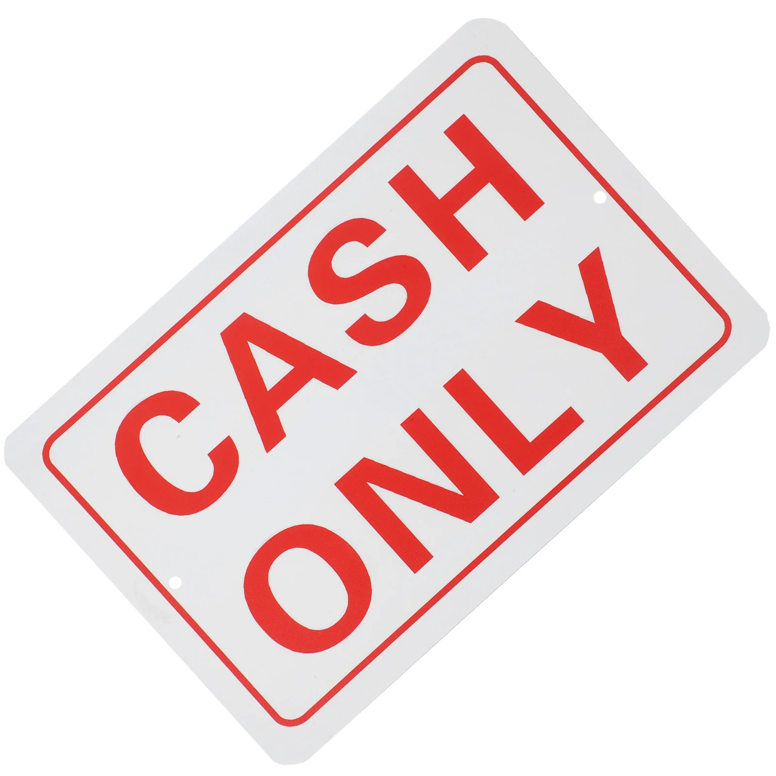 

Cash Only Sign No Checks No Credit Sign Cash Payment Sign for Business Retail Store