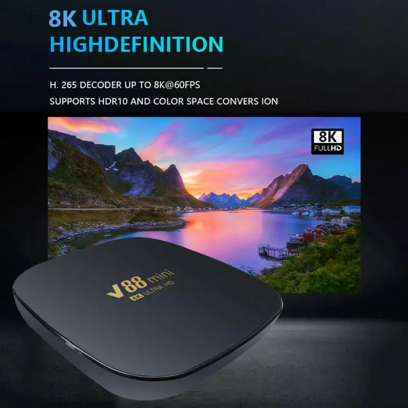 Поддерживает 8k разрешение 2,4g Wifi телеприставка четырехъядерный медиаплеер умный дом Мини Смарт ТВ приставка Allwinner H3 черный домашний кинотеатр
Поддерживает 8k разрешение 2,4g Wifi телеприставка четырехъядерный медиаплеер умный дом Мини Смарт ТВ приставка Allwinner H3 черный домашний кинотеатр