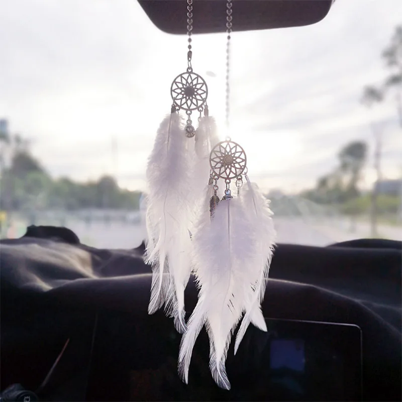 Car Dream Catcher Feather Pendants White Pink Feather Hanging Ornament Auto Home Wall Pendants Decoration Gifts
Car Dream Catcher Feather Pendants White Pink Feather Hanging Ornament Auto Home Wall Pendants Decoration Gifts