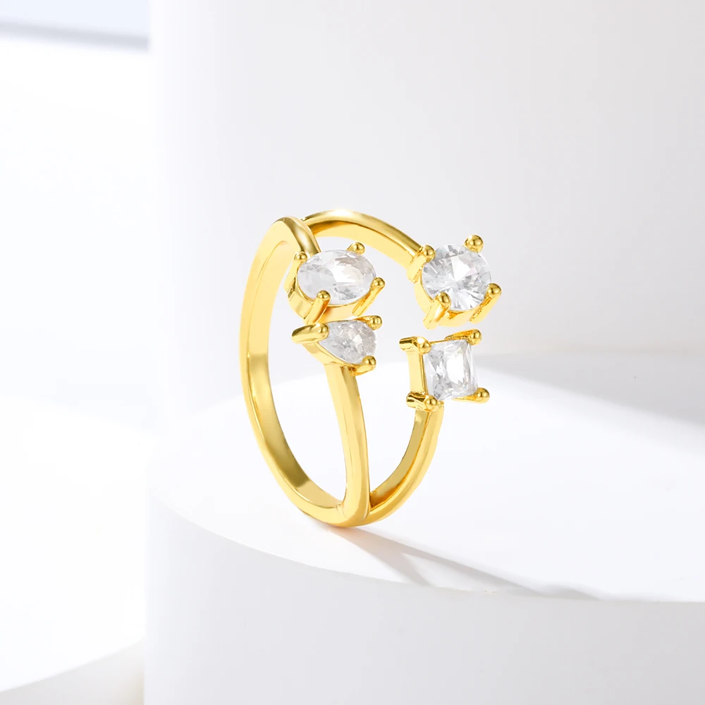 Exquisite Simple Square Zircon Stone Adjustable Rings For Crystal Inlayed Women Wedding Engagement Fashion Jewelry 2021 Trend
Exquisite Simple Square Zircon Stone Adjustable Rings For Crystal Inlayed Women Wedding Engagement Fashion Jewelry 2021 Trend