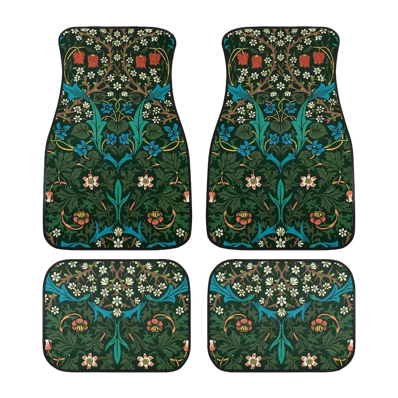 William Morris pattern Car Mats, Vintage tulip Floral Car Floor Mats, Cute Car Accessories, green car Mats, Car Decor
William Morris pattern Car Mats, Vintage tulip Floral Car Floor Mats, Cute Car Accessories, green car Mats, Car Decor