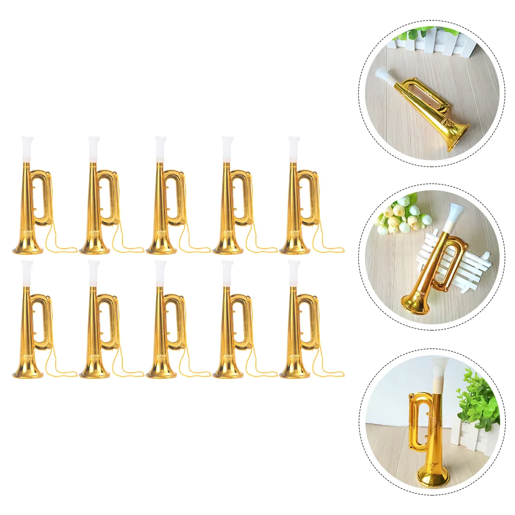 10 Pcs Concert Trumpet Kids' Toys Stage Performance Tool Bike Horns Saxophone Funny Trumpets Abs Tools Playthings Model Toddler
10 Pcs Concert Trumpet Kids' Toys Stage Performance Tool Bike Horns Saxophone Funny Trumpets Abs Tools Playthings Model Toddler
