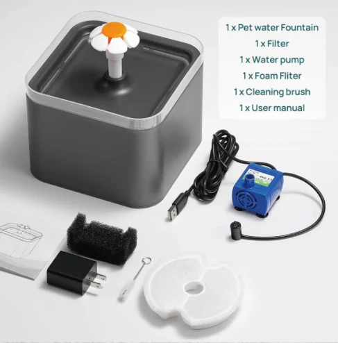 Диспенсер для воды для домашних животных, 2 л, фотофильтр с подсветкой, USB, автоматический питьевой фонтан для собак и кошек для фильтрации во...
Диспенсер для воды для домашних животных, 2 л, фотофильтр с подсветкой, USB, автоматический питьевой фонтан для собак и кошек для фильтрации во...