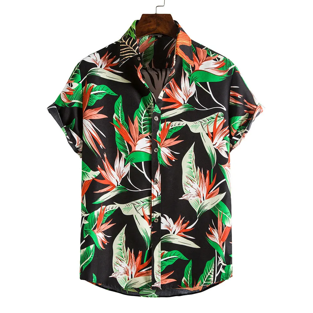 Гавайская рубашка Aloha для мужчин, летняя пляжная одежда с коротким рукавом и черным принтом листьев, повседневные рубашки на пуговицах, Мужс...
Гавайская рубашка Aloha для мужчин, летняя пляжная одежда с коротким рукавом и черным принтом листьев, повседневные рубашки на пуговицах, Мужс...