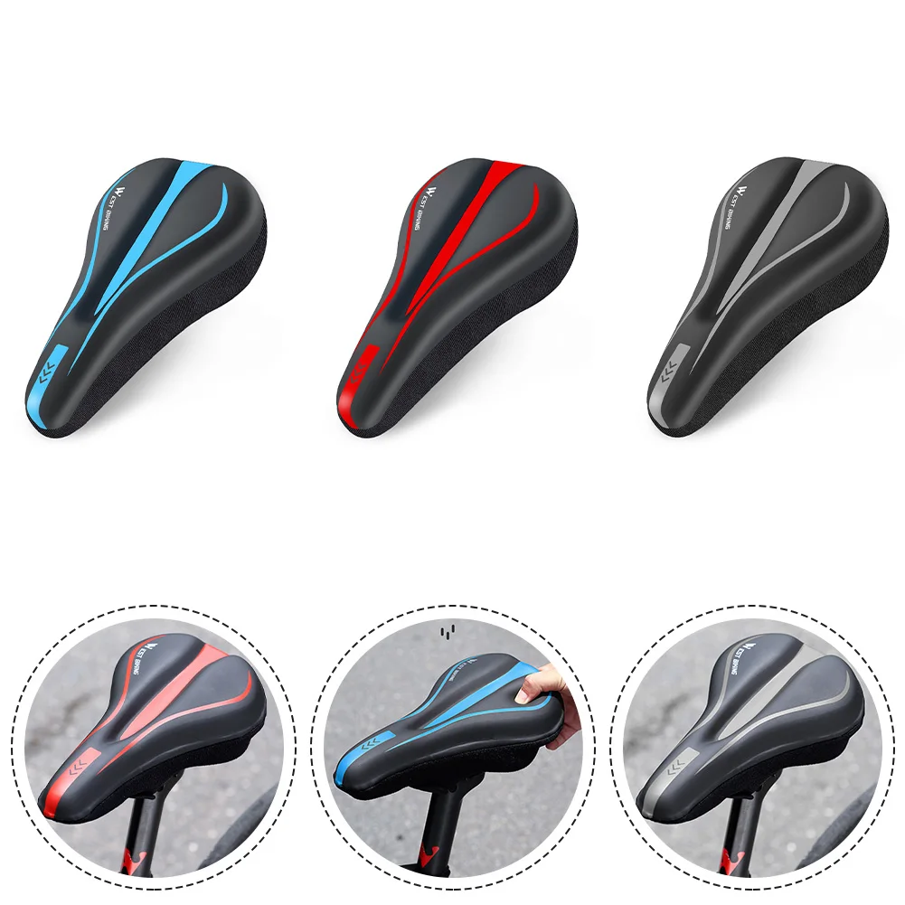 MTB Bike 3D Gel Saddle Seat Cover Bicycle Silicone Soft Comfort Pad Cushion Padded Breathable Mesh Fabric Cycling Seat Cover
MTB Bike 3D Gel Saddle Seat Cover Bicycle Silicone Soft Comfort Pad Cushion Padded Breathable Mesh Fabric Cycling Seat Cover
