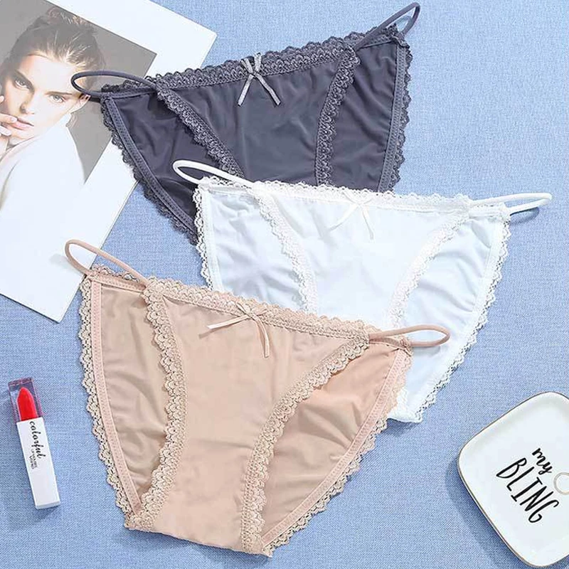 Seamless Underwear Women's Sexy Lace Panties Pure Cotton Crotch Low-Waist Female Underpants Solid Color Lingerie Women
Seamless Underwear Women's Sexy Lace Panties Pure Cotton Crotch Low-Waist Female Underpants Solid Color Lingerie Women