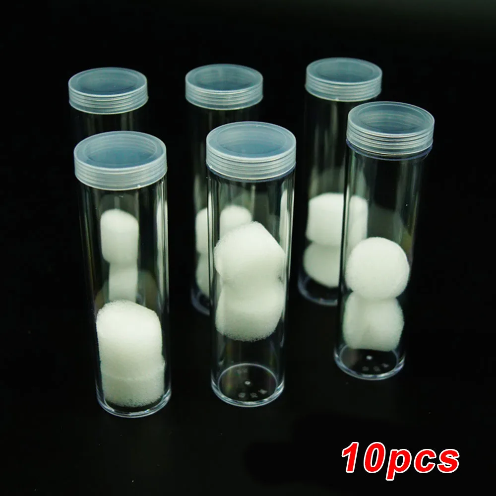 10Pcs Coin Tube Protective Tube Holder Clear Round Cases For 21mm Coin Storage Box
10Pcs Coin Tube Protective Tube Holder Clear Round Cases For 21mm Coin Storage Box