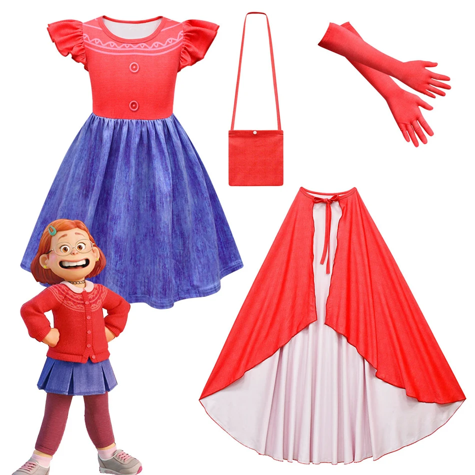 Movie Turning Red Costume Set Disney Girls Clothes Elegant Princess Casual Dress Summer Cosplay Prom Party Kids Suit Vestidos
Movie Turning Red Costume Set Disney Girls Clothes Elegant Princess Casual Dress Summer Cosplay Prom Party Kids Suit Vestidos