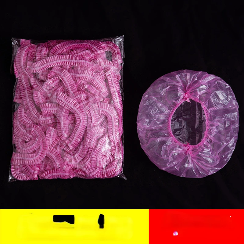 100pcs/set Disposable Plastic Shower Hair Cap Women Waterproof Pink Spa Salon Hotel Hair Dye Elastic Shower Cap Bathroom
100pcs/set Disposable Plastic Shower Hair Cap Women Waterproof Pink Spa Salon Hotel Hair Dye Elastic Shower Cap Bathroom