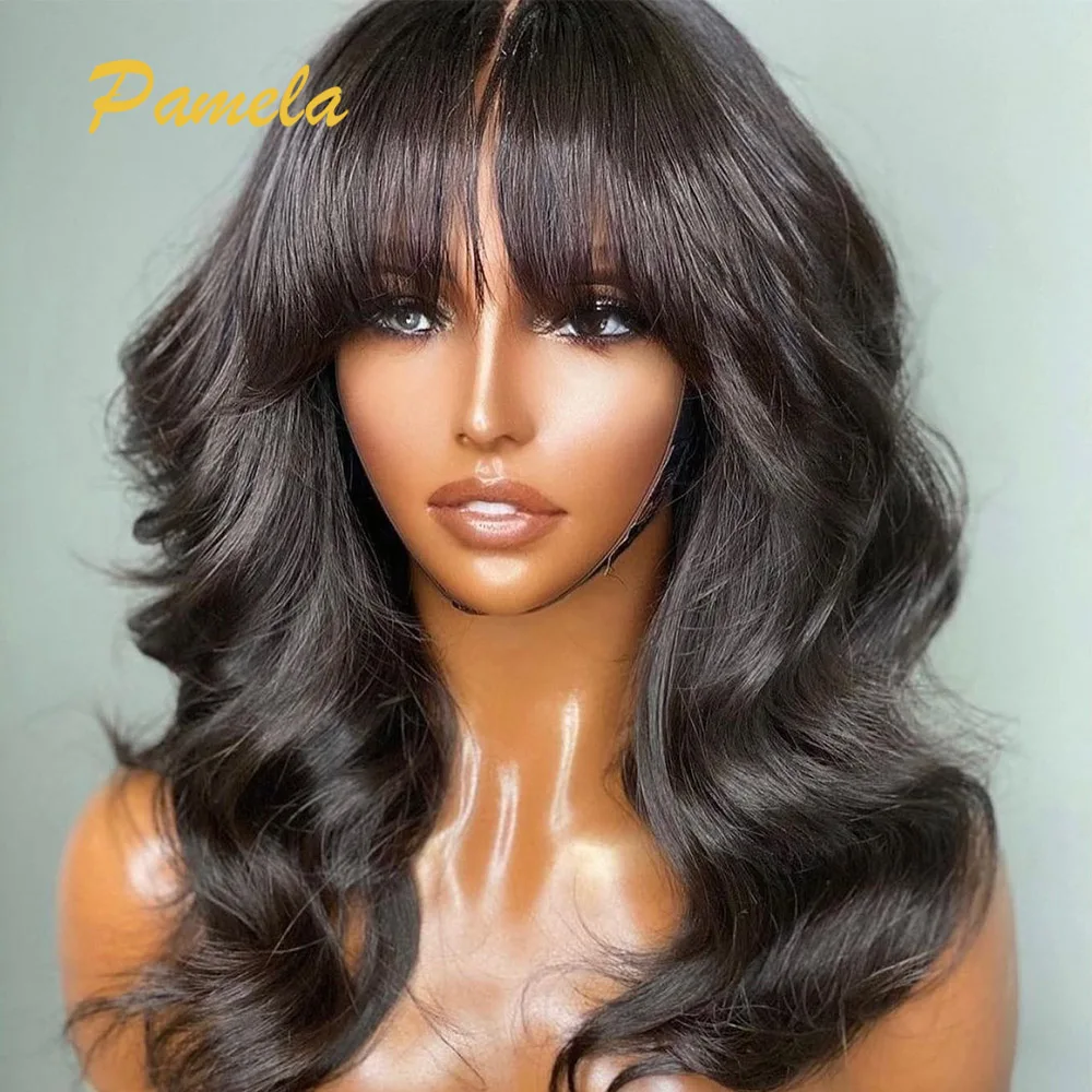 Brazilian Loose Deep Wave Human Hair Wigs With Bangs Full Machine Wigs Human Hair Natural Color Wigs For Women
Brazilian Loose Deep Wave Human Hair Wigs With Bangs Full Machine Wigs Human Hair Natural Color Wigs For Women