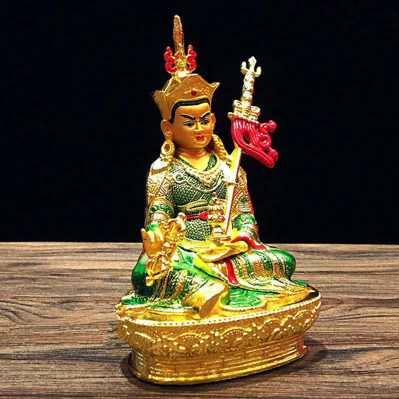 14,8 см позолоченное ремесло из металлического сплава, буддийский лотос Padmasambhava, тибетский талисман, эффективное домашнее искусство
14,8 см позолоченное ремесло из металлического сплава, буддийский лотос Padmasambhava, тибетский талисман, эффективное домашнее искусство