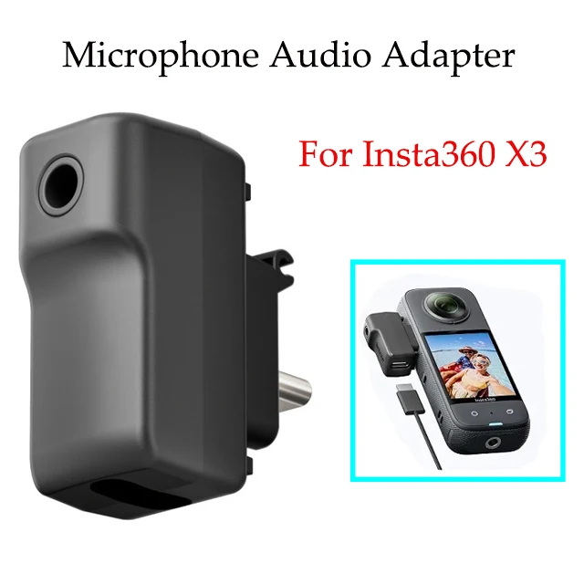 Аудиоадаптер для зарядки микрофона для Insta360 X3, аудиоадаптер для микрофона с холодным башмаком для Insta 360 One X3, аксессуары для спортивной камеры
Аудиоадаптер для зарядки микрофона для Insta360 X3, аудиоадаптер для микрофона с холодным башмаком для Insta 360 One X3, аксессуары для спортивной камеры