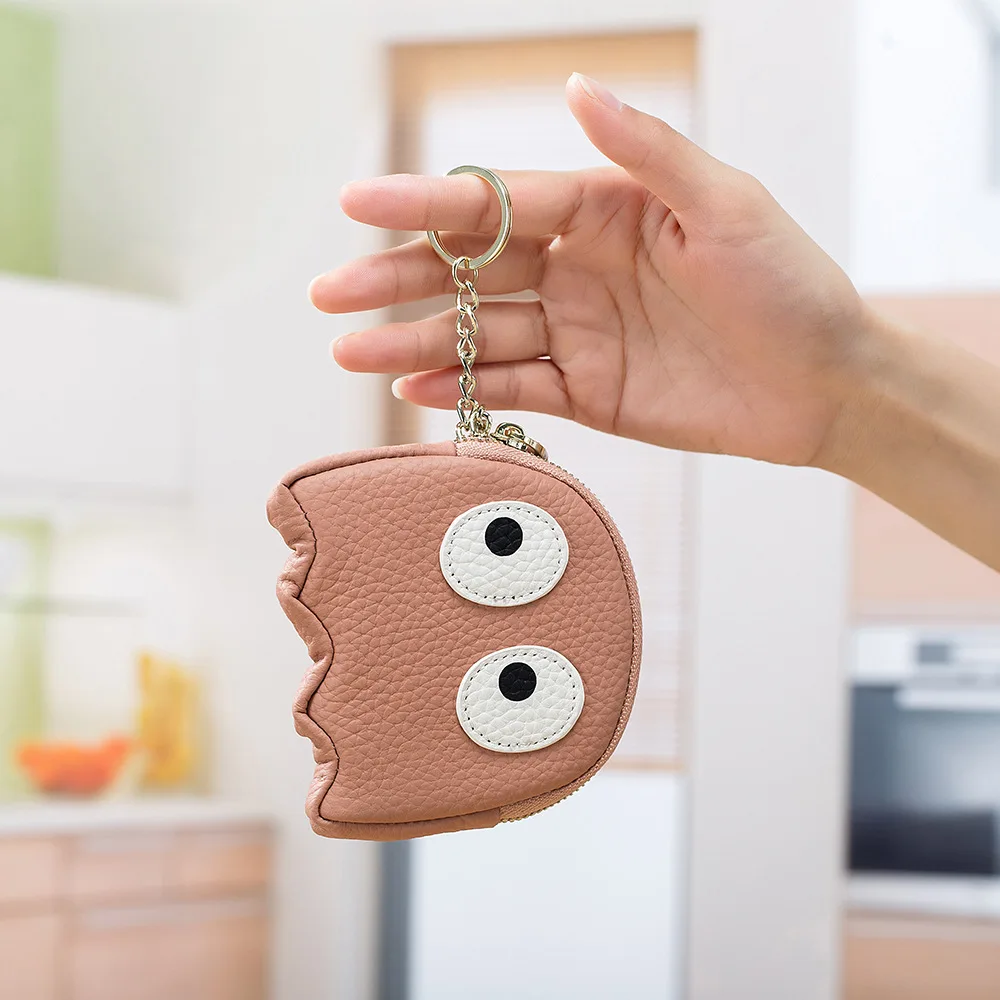 Women's Girls Cute Coin Wallet Genuine Leather Cartoon Eyes Coin Purse Small Wallets Card Case Money Zipper Bag with Keyring
Women's Girls Cute Coin Wallet Genuine Leather Cartoon Eyes Coin Purse Small Wallets Card Case Money Zipper Bag with Keyring